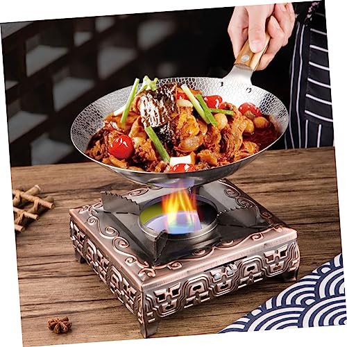 Wok de Acero Inoxidable con Mango de Madera miniatura 3