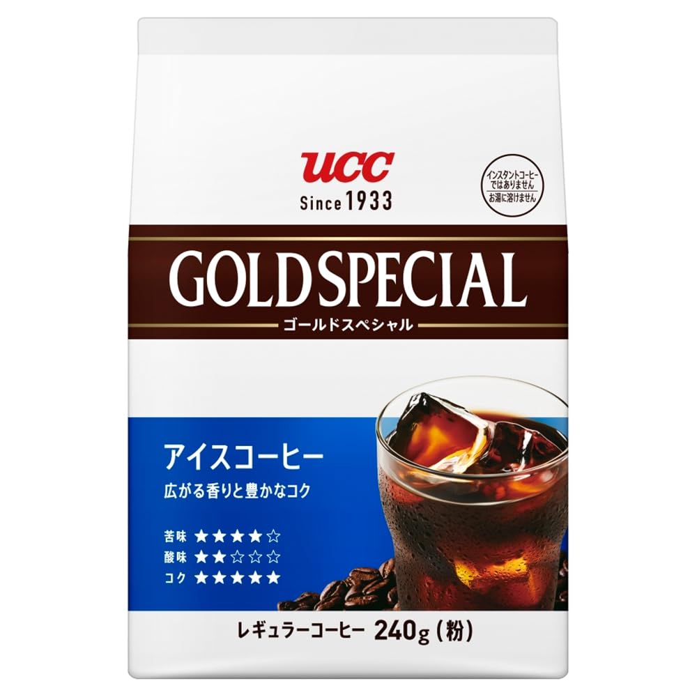 UCC ゴールドスペシャル アイスコーヒー240g×12個 2026.08 Amazon | UCC ゴールドスペシャル アイスコーヒー 240g×12(6×2)袋入