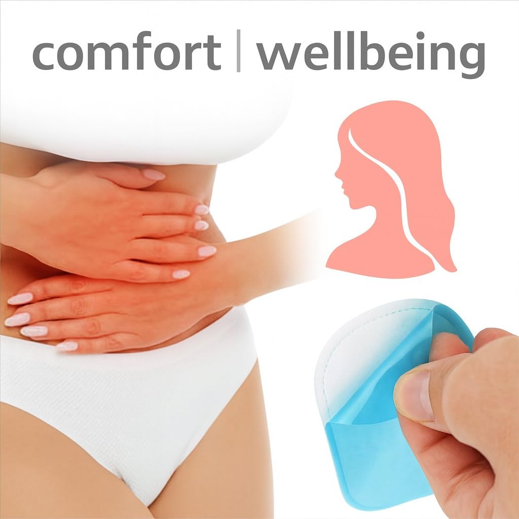 3 zestawy zamienne (6 sztuk) 100% żelowe podkładki kompatybilne z urządzeniami Beurer EM 50 Menstrual Relax. Zaoszczędź do 30%, Przezroczysty