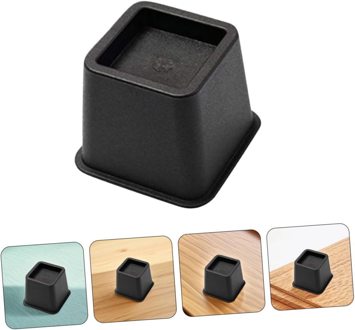 OUNONA 6pcs Replacement Furniture Risers Nonslip Grippers Square Feet Pads for Chairs Easy to Install Washable