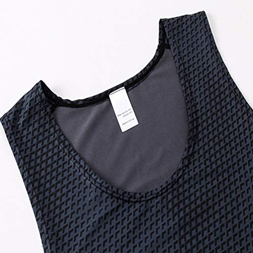 Colete masculino LIOOBO – Camisa respirável de fitness 3D – Camiseta de secagem rápida – Regatas de