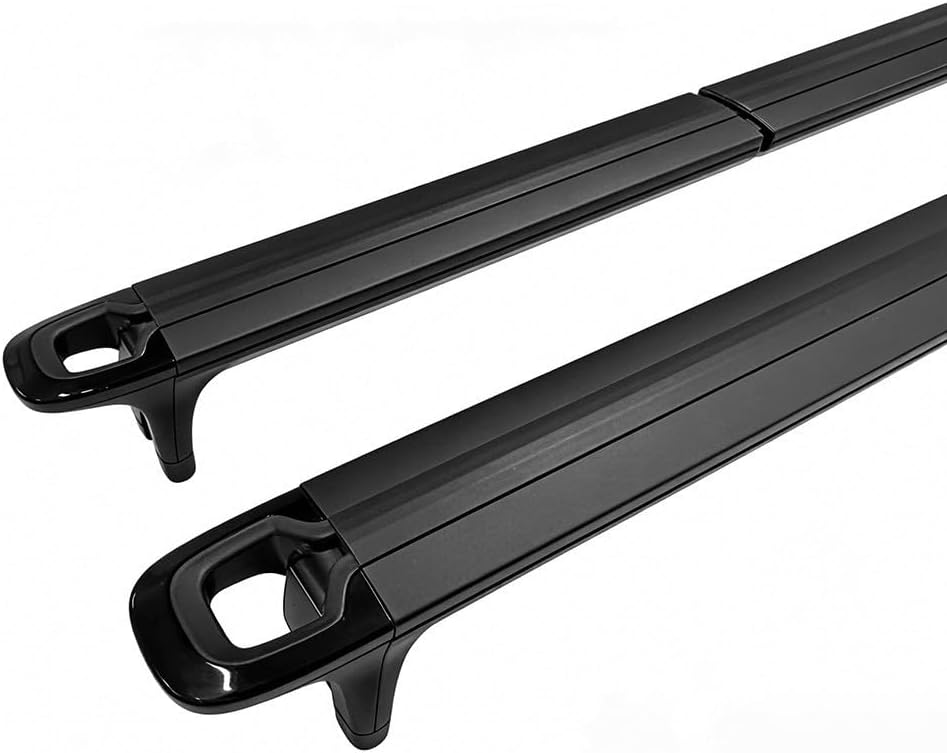 Rivian Black Lockable Cargo Crossbars Roof or Bed Rack Fits 2022-2026 R1T R1S with Necessary Accessories