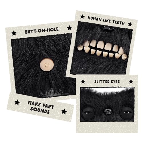 Fuggler Fart Face 23 cm von ZURU, Lustiges Hässliches Monster, Plüschtier für Kinder und Erwachsene (Munch Munch) – Ansicht 2