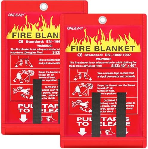 Leather Welding Blanket 40x40 Inches – Fireproof Blanket For Home, Kitchen, Grill & Welding – Emergency Fire Protection