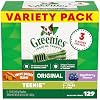 Greenies Natural Dental Care Dog Treats Teenie Size 36 oz Variety Pack 3 Flavors 129 Count