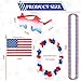 Vermeyen 4th of July Accessories Set Patriotic Party Favors with Headbands Necklaces Sunglasses for Independence Day