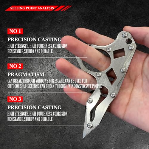 Tactical Knife Multitool - Women's Self Defense & Survival Gift - Mother's Day & Birthday Gift - Window Breaker - Image 6