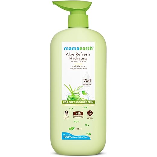 Mamaearth Aloe Refresh Body Lotion 48H Moisturization 400ml