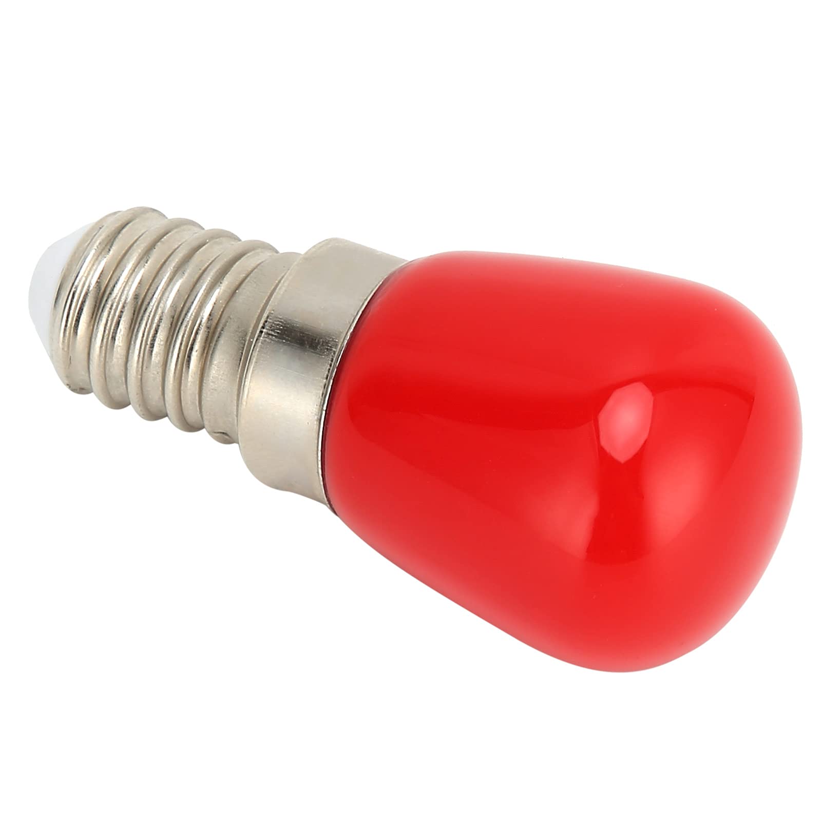 Pssopp E14 LED Bulb, Glass Aluminum Indoor Lighting, 3W 350LM Energy Saving for Home Use (Red)