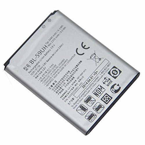 Todobarato24h LG BT BL59UH   Bateria de Li Ion 3.8V, 2440 mAh LG G2 Mini D620 D620R LG F70 LG D315, Color Plata