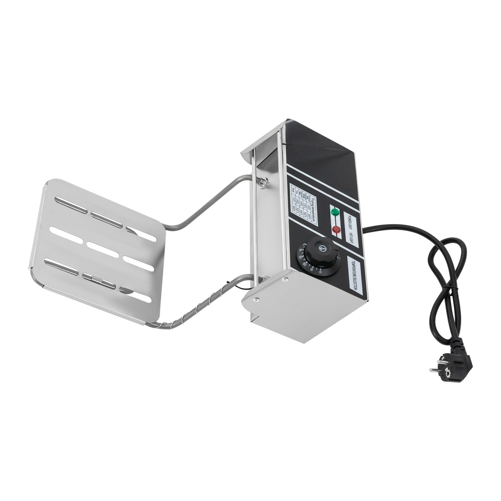 Frytkownica, 2500 W, 6 l, 60-200°C, bezstopniowo regulowany termostat, frytkownica olejowa ze stali nierdzewnej do produkcji frytek, smażonego kurczaka, skrzydełek kurczaka
