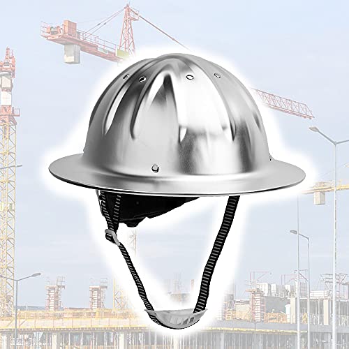 Schutzhelm, Schutzhelme, Bauhelm mit verstellbarem Helm, Vollkrempen-Design, Top-Verstärkung, Helm aus Aluminiumlegierung, hochfester Helm