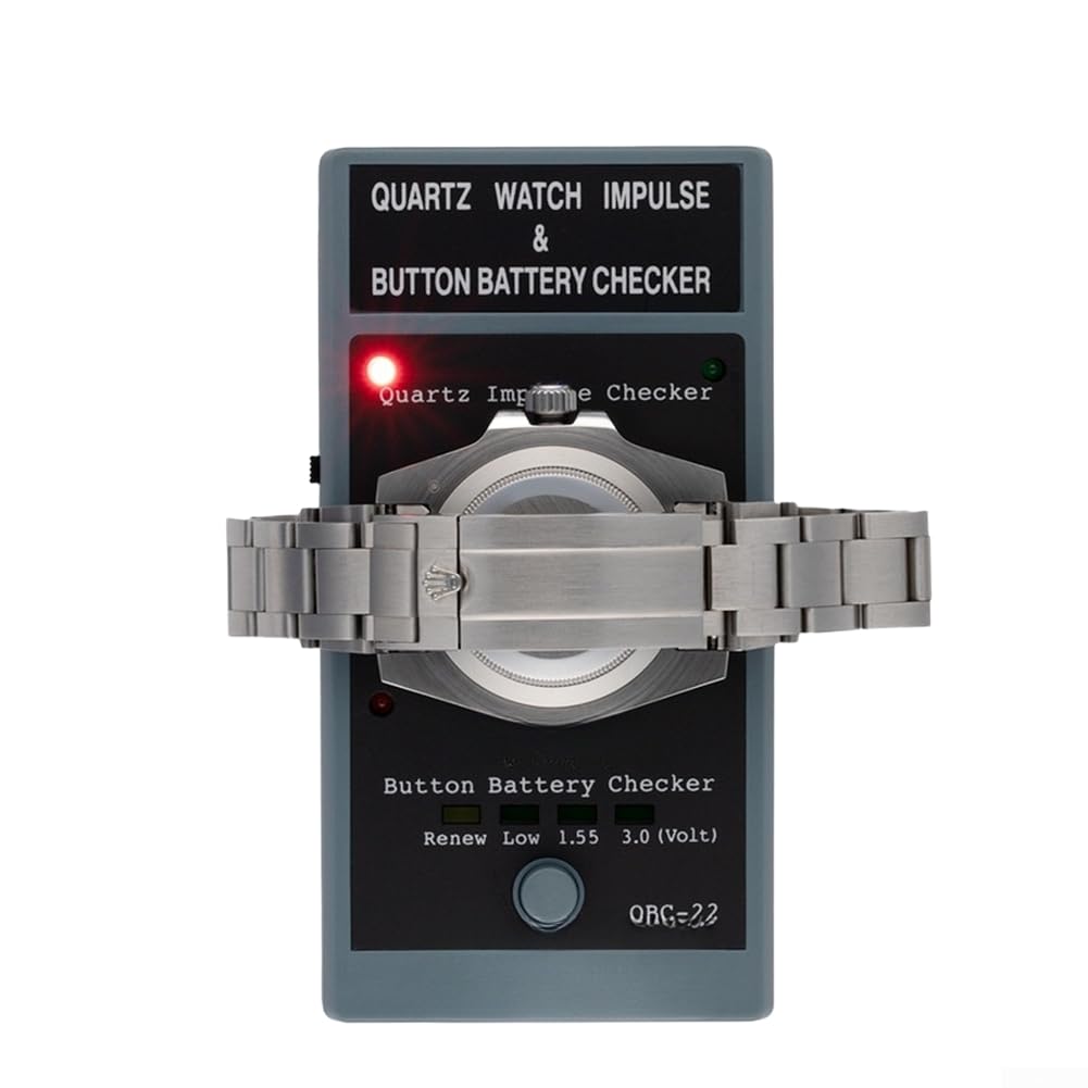 Quarz-Uhrentester 1,5 V 3 V für Batterie für Uhren-Reparatur, ABS-Gehäuseöffner, Werkzeug-Set