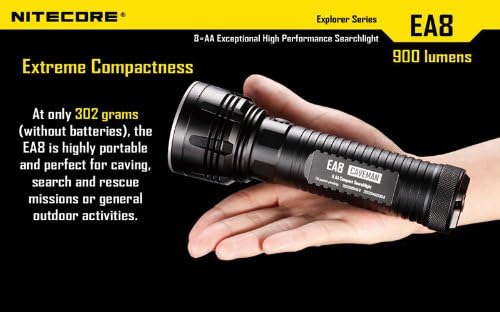 NiteCore EA8 Caveman in hand