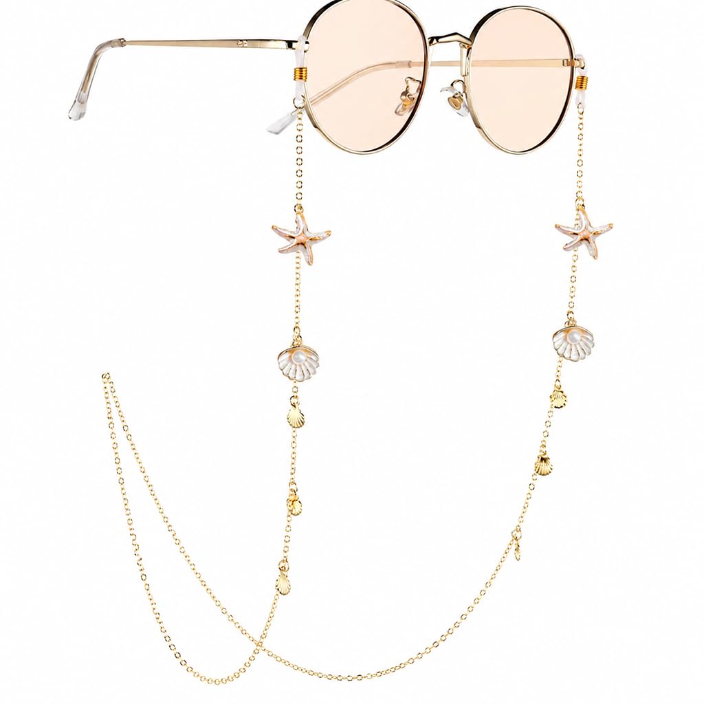 ziranyu Gold Starfish Shell Eyeglass Chain-picture-33