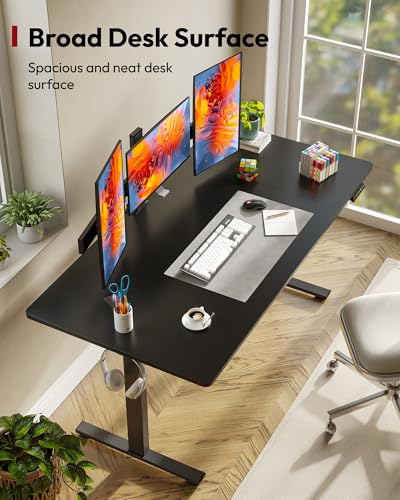 Image of SANODESK 63''x32'' Large Electric Computer Height Adjustable Standing Desk