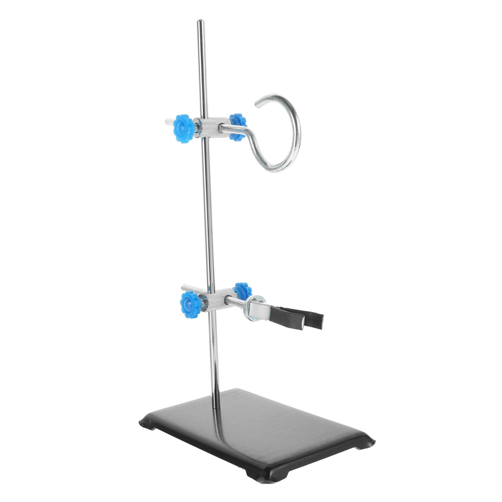 PRETYZOOM Support de Laboratoire en Fer Portable et Antirouille de 30 CM, Équipement Compact pour Verrerie Chimie et Usage en Laboratoire Scientifique
