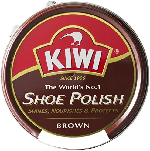Amazon 靴磨き 単色販売 Kiwi Kiwi キィウイ 靴墨 シューポリッシュ 油性靴クリーム 45ml 黒 茶 無色 キューイ 靴クリーム ブラウン クリーム