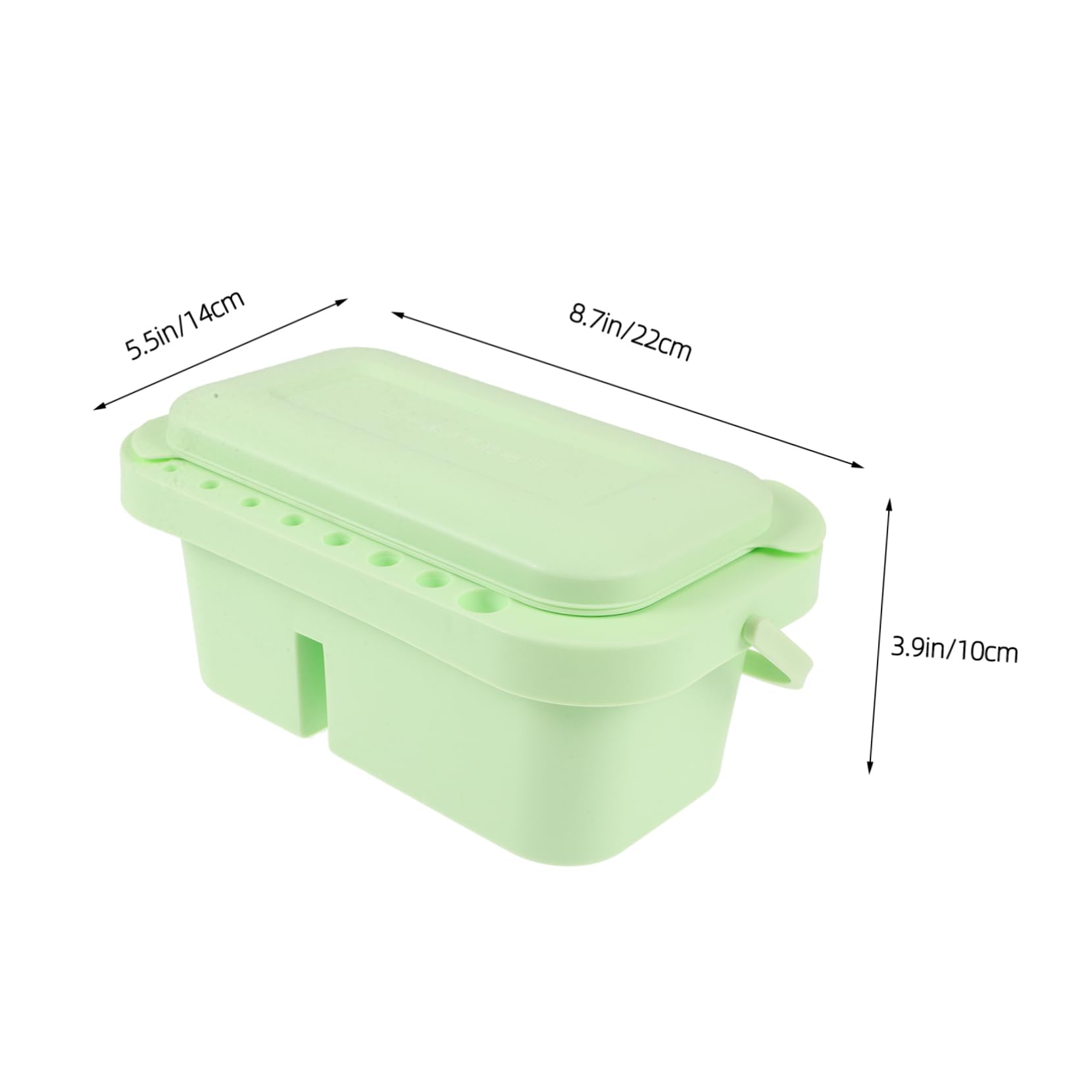 VILLCASE Plastic Light Green Paint Brush Washer Water Bucket Brush Washer Daily Use Water Bucket