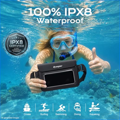 2 Pack IPX8 Double Space Dry Belt Bag