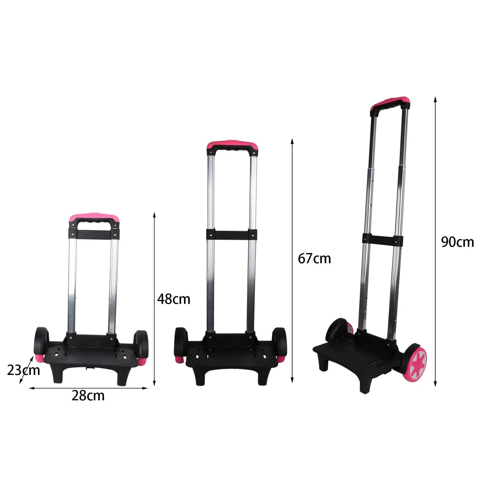 Handwagen Klappbar Rucksack Trolley Klapp Aluminium Legierung Rucksack Hand Truck Schwarz Gepäck Warenkorb FüR GepäCk Reisen Einkaufen(Blue)