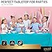 Amcrate Rectangular Plastic Light Blue Reusable Tablecloth Cover - Ideal for Weddings, Party’s, Birthdays, Dinners, Lunch’s, Or for Any Tableware Use, (54