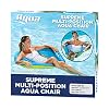 Aqua Deluxe Supreme Hex Pool Chair Lounge and Aqua Zero Gravity Inflatable Pool Chair Float Bundle, Blue