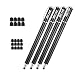 Produktbild METRO Eingabestift Smartphone Touchstift Touch Pen 4 Stücke 2 in 1 Premium Stift Stylus mit 20 X Ersatzspitzen für Iphone Ipad Samsung Galaxy Handy und Tablets (4*Schwarz)