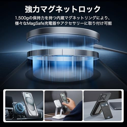 ESR iPhone 15 ケース【Magsafe対応・米軍規格】 iPhone15ケース 耐衝撃 傷防止 【強化フィルム付き】耐黄変 傷に強い背面 iPhone 15 対応 指紋防止 薄くて肌に優しいデザイン 半透明 フロストブラック