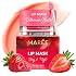 MAREE Lip Mask Overnight - Lip Moisturizer For Very Dry Lips - Hydrating Lip Butter Balm with Hyaluronic Acid & Collagen - Overnight Lip Treatment - Lip Sleeping Mask Repair - Hidratante de Labios