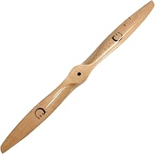 XOAR PJA 12 Inch 2 Blade RC Airplane Propeller Wood Prop for Gasoline RC Planes 12x8 Pusher