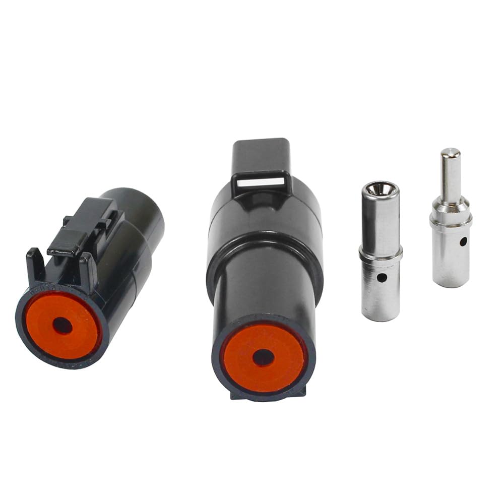 TDTHD-1-8KT - Aftermarket Replacement Deutsch 10-8 AWG DTHD Power Plug and Receptacle with Pin and Socket Compatible with Pacer
