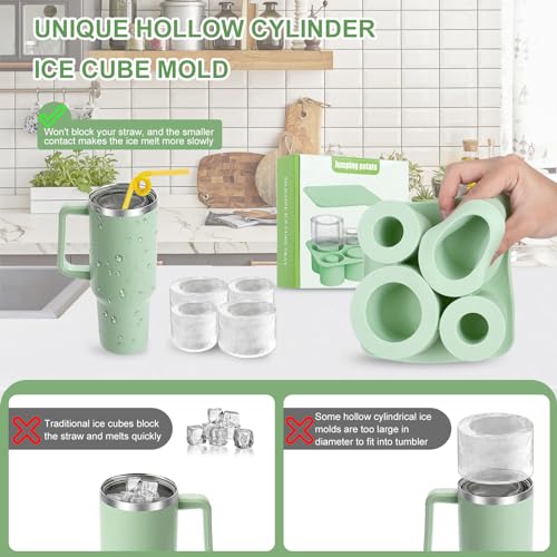 Molde para Cubos de Hielo para Vaso Tumbler de Silicona miniatura 3
