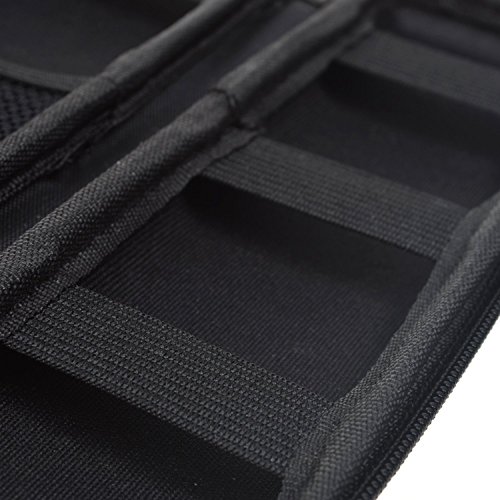 Image of Black Pencil Case EVA Hard Shell Pen Case Holder for Executive Fountain and Stylus Touch Pen pencil USB Cables and Electronic Cigarette