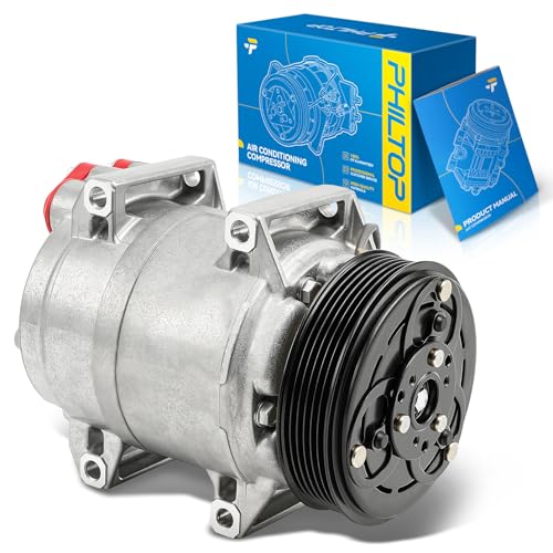 Image of PHILTOP 699264 NEW Air Conditioner AC Compressor with Clutch for Volvo S60 2001-2009,XC90 2003-2006,V70 2001-2007,XC70 2003-2007,S80 1999-2006