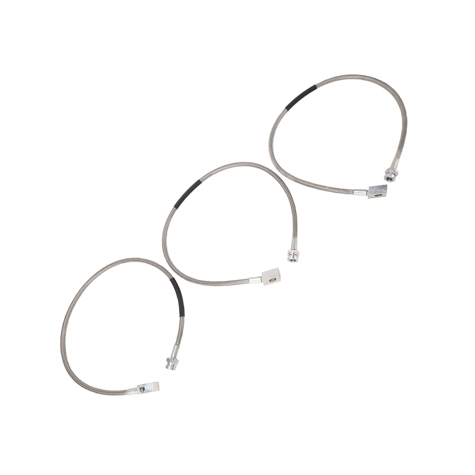 Keenso Tubi Freno 89715 Tubo Flessibile Freno in Acciaio Inossidabile Anteriore Posteriore Adatto per TJ YJ XJ Dal 1987 Al 2006 Design Esteso Facile Installazione per la Guida Fuoristrada