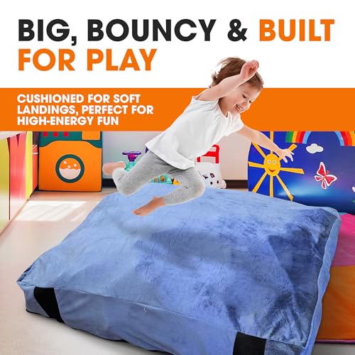 Cheer Collection Crash Pad - Crash Pads for Kids Sensory with Washable Cover - Sensory Room Must Haves - Crash Mat - Image 8