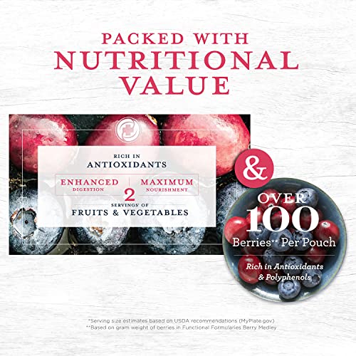 Functional Formularies Liquid Hope Peptide Berry Medley, Organic Tube Feeding Formula And Nutritional Meal Replacement Supplement, 12 Fl. Oz. Pouch, Pack Of 24 #TOP4
