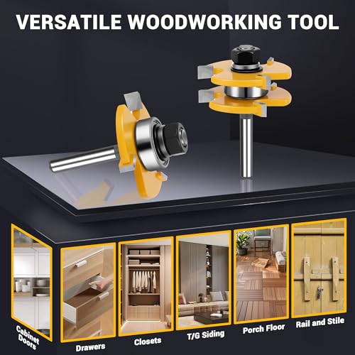 Junreox 2PCS Tongue and Groove Set