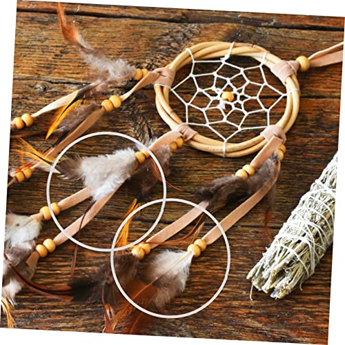 ULTECHNOVO Macrame Hoops Metal Rings 6 Pieces 5.91 Inch Dream Catcher Craft Accessories for Diy Home Wedding Wall Decoration - Image 2