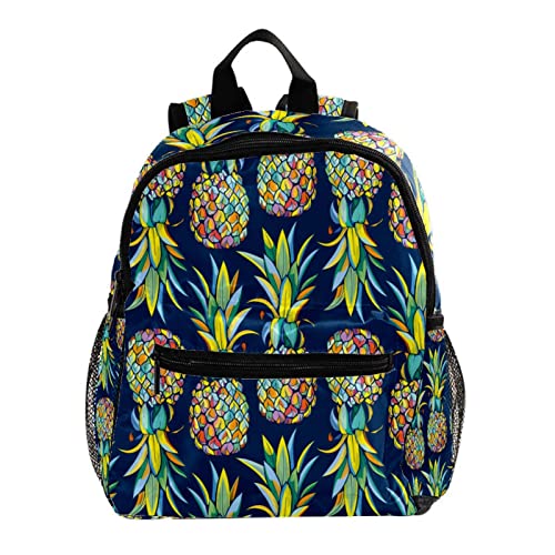 Sac à dos pour enfants bleu ananas léger pour éviter le mal de dos en maternelle
