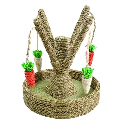 Rosewood Boredom Breaker Arbre Ludique pour Lapins et Jouet d'Activité pour Petits Animaux