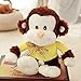 Bambini farcito morbido morbido morbido giocattolo morbido, simpatico peluche scimmia giocattolo cuscino bambola coccole cocidly sheack animal cappotto scimmia bambola for bambini coppie 40 cm 50cm ro