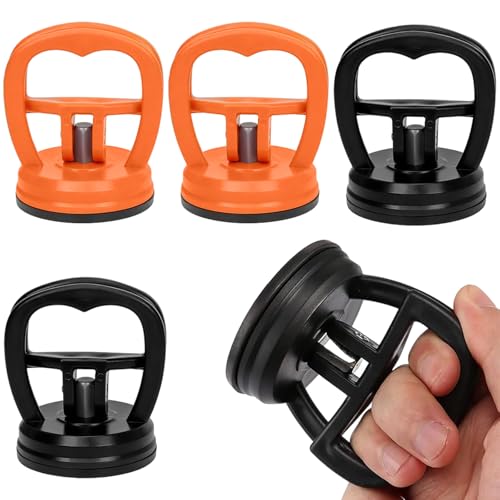 WUMZIRA Lot de 4 Ventouse Carrosserie pour Débosselage, Kit de Réparation Carrosserie Voiture, Ventouse Vitre Puissante pour Écran de Téléphone, Verre,...