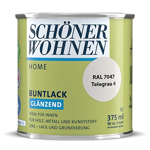 DurAcryl Buntlack Telegrau 375 ml RAL 7047 Glänzend Schöner Wohnen
