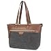 Produktbild FOSTAK Damen Umhängetasche Business Tote Bag Handtasche stilvoll Shopper tragbar Schultertasche / 15.6 Inch Laptop Tasche für 15-15,6 Zoll Notebook/MacBook, Canvas Dunkel Grau