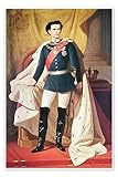 Posterlounge Luis II de Baviera Póster de Ferdinand von Piloty 14 x 21 cm Cuadros Decoración para la pared
