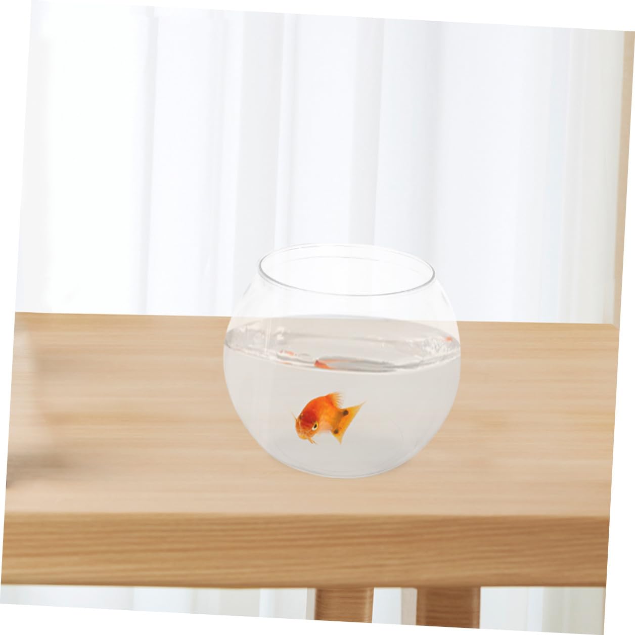 Abaodam Pecera De Paisaje Transparente De Mesa Pecera para Peces De Colores para Escritorio Esférica