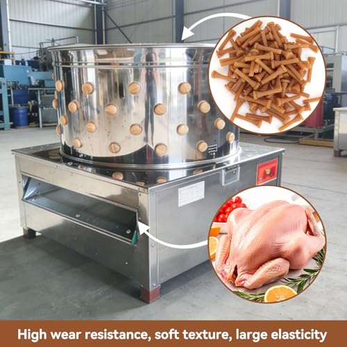 Doigts de plumeur du poulet attachements de perceuse en caoutchouc, 96 Pcs - 4