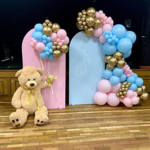 Lyveef 1056 Diy Gender Reveal Balloons Arch Pink And Blue Gender Reveal Balloons Garland Kit With Metallic Gold Balloons Gender Reveal Decorations For He Or She Boy Or Girl Party Supplies Gender Reveal Balloons thumb #6